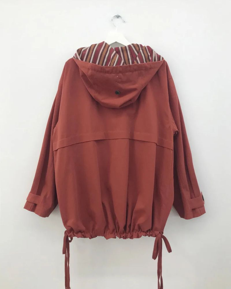 Hapo Button Hooded Short Field Jacket (2color)
