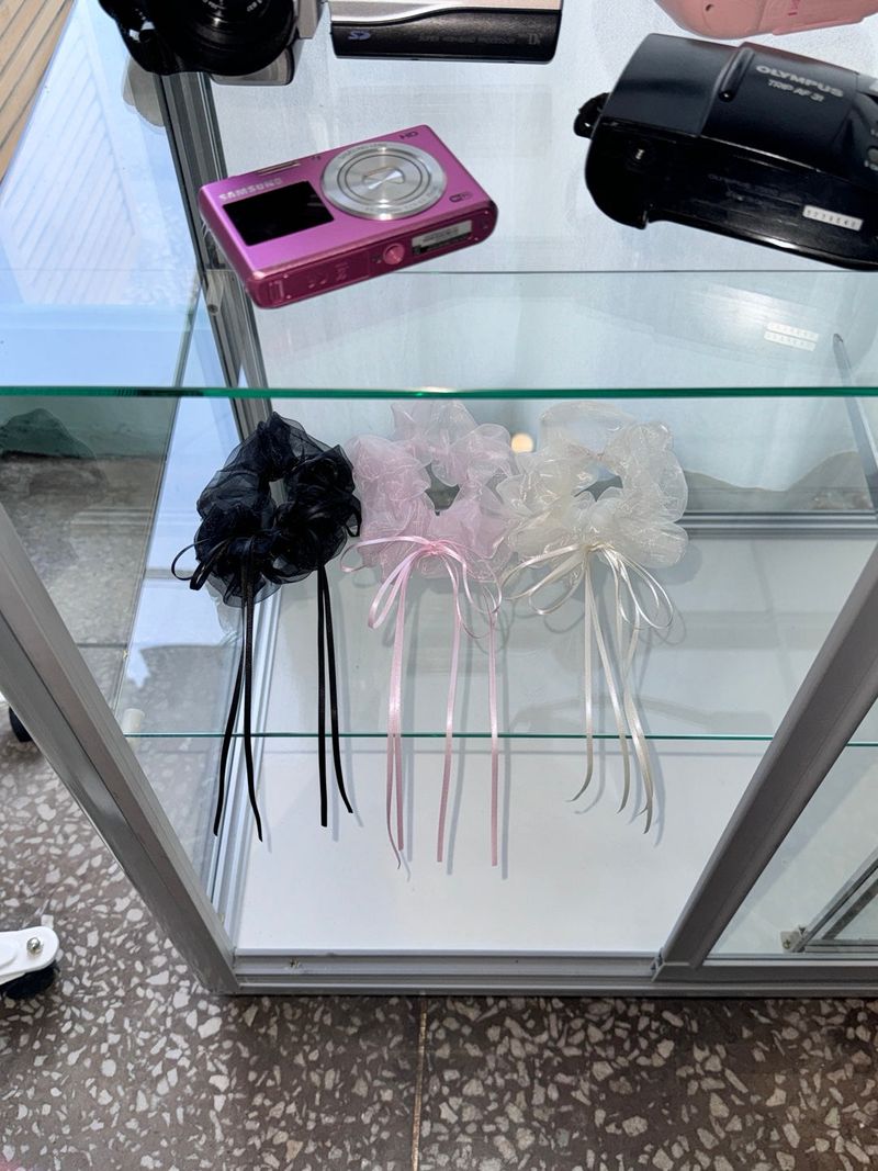 Chiffon Ribbon Scrunchies (3 Colors)
