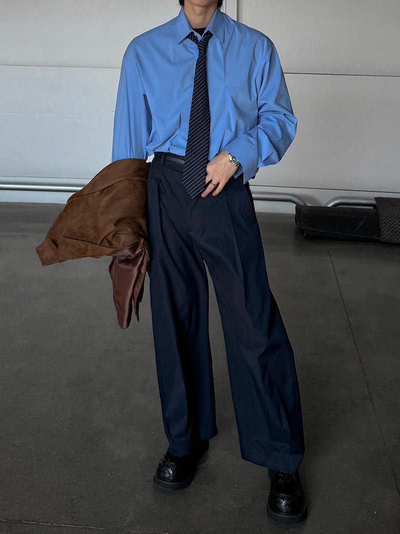 ASCLO Balloonfit Hem Darts Slacks (3color)