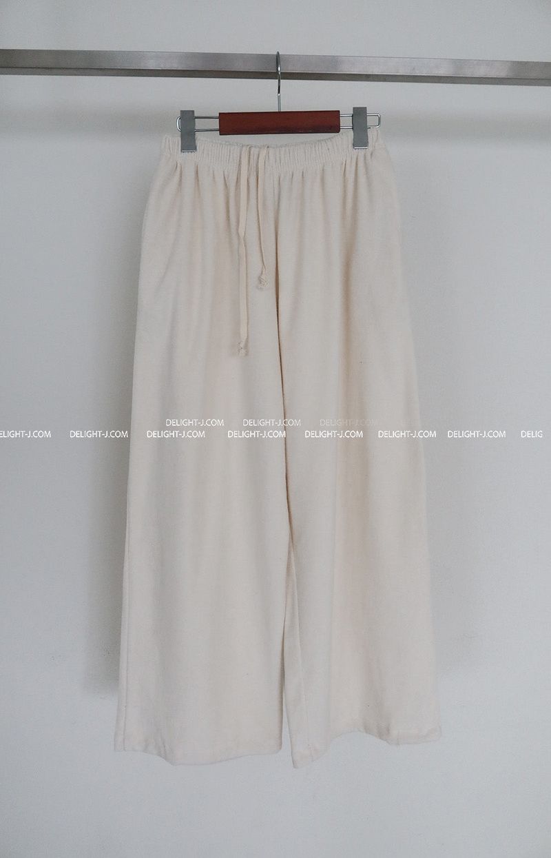 Towel Terry Strap Jogger & Wide Long Pants