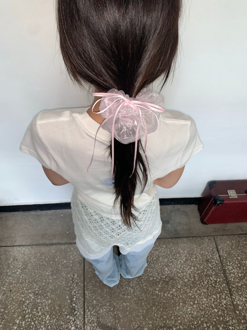 Chiffon Ribbon Scrunchies (3 Colors)