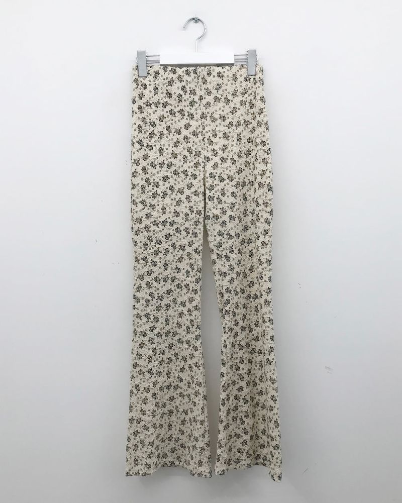 Redin Flora Bootcut Pants (2color)