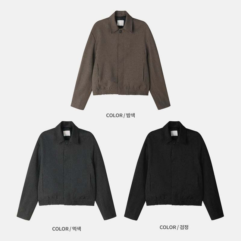 シングルクロップジャケット(3COLOR)