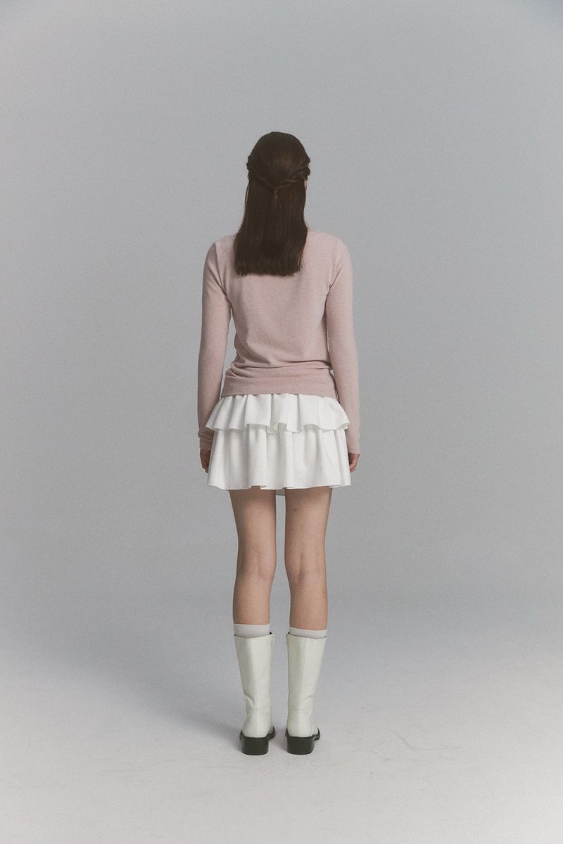 Lace Rose Long Sleeve Pink