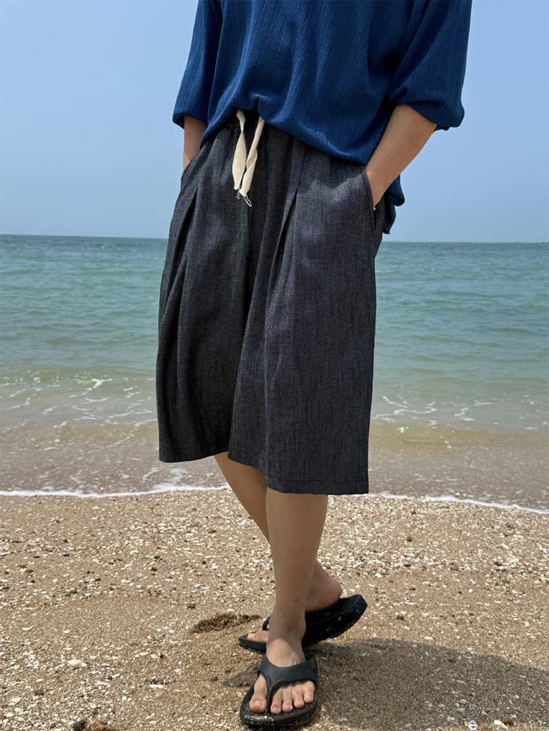 AVAND（アバンド）の「Lur linen denim bermuda pants（Pants）」