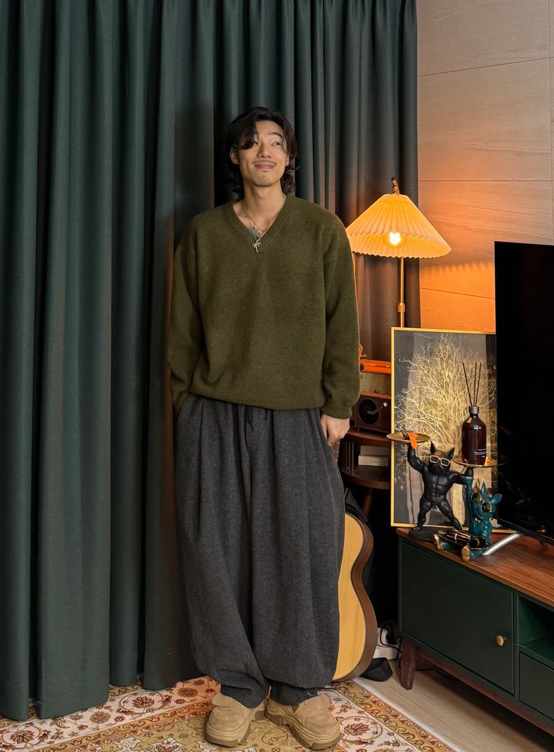 Airwool V-Neck Knit 6COLOR