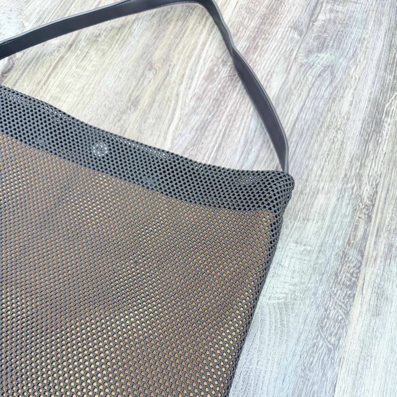 Mesh Drawstring Shoulder Bag