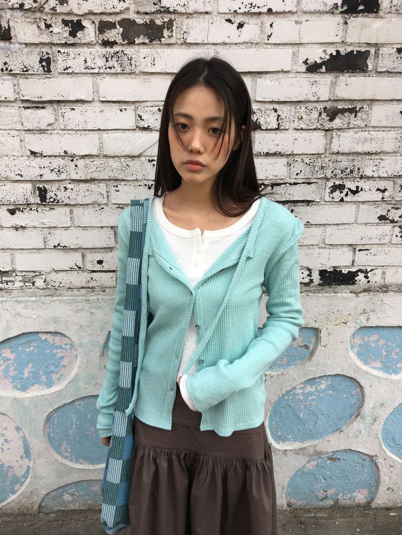 Ribbed Strap Cardigan (6color)