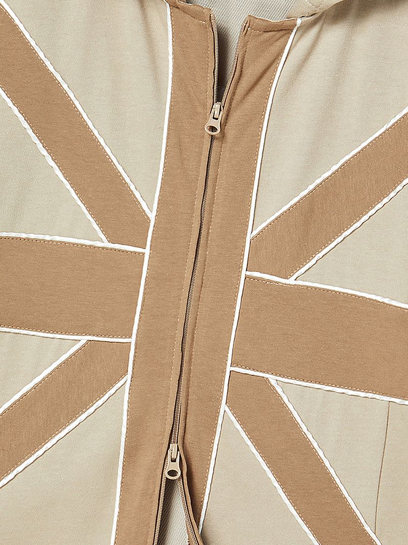 CROSS PATCH HOODIE (BEIGE)