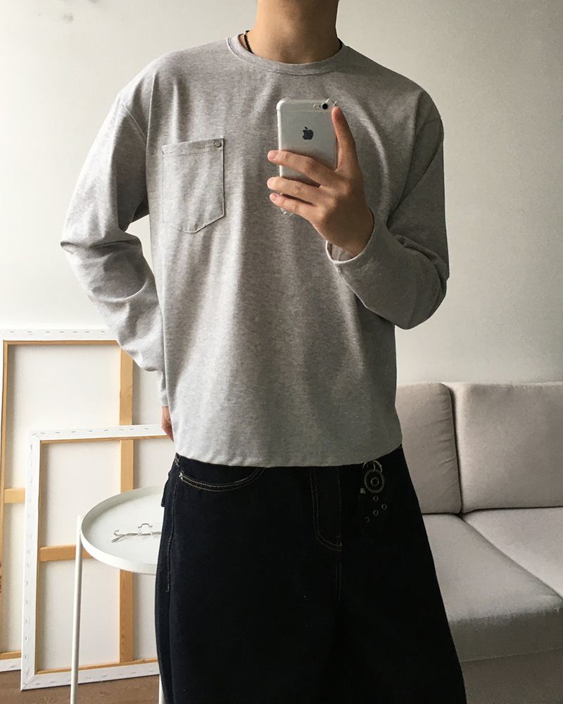 ポケットクロップロングスリーブ