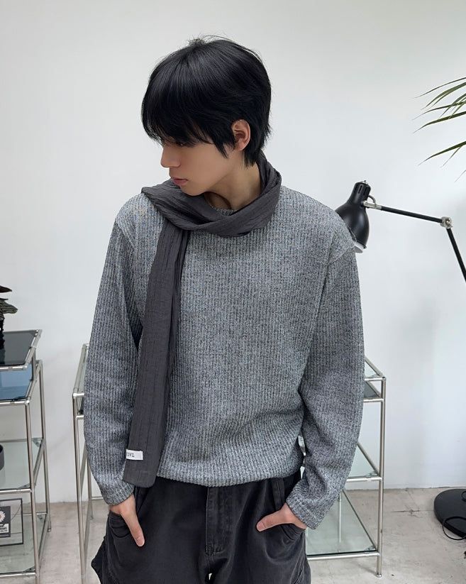 SATIIIZ（サティーズ）の「Ropel Ribbed Knit Long Sleeve（Tops）」