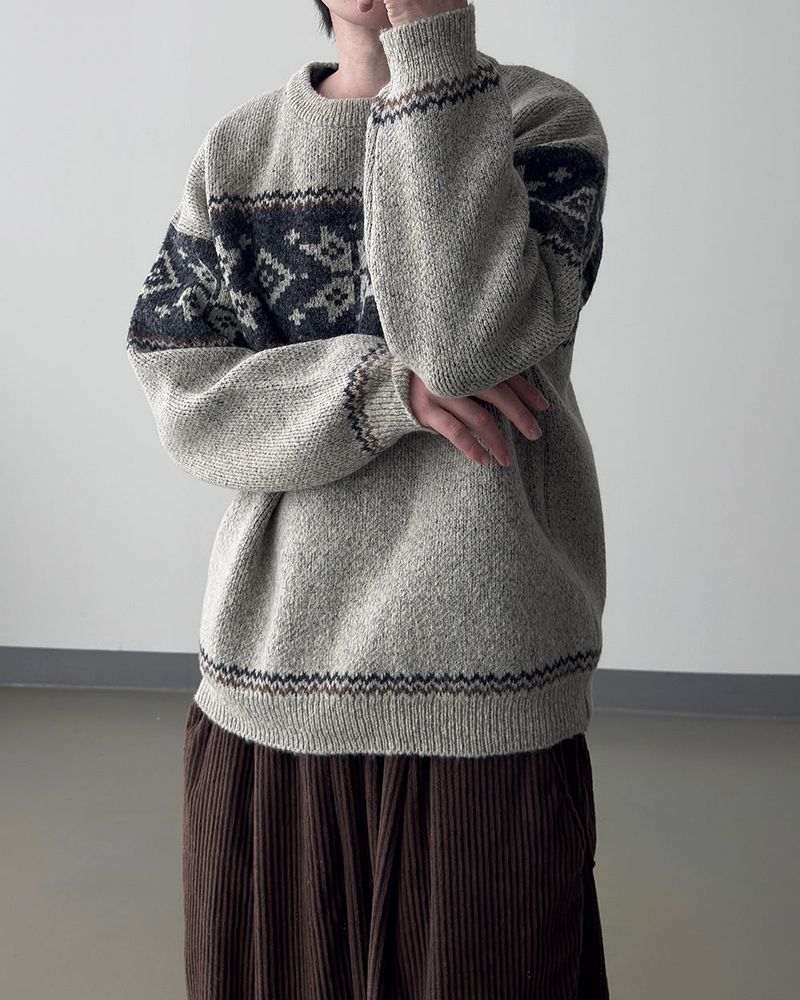 Frost nordic pattern knit