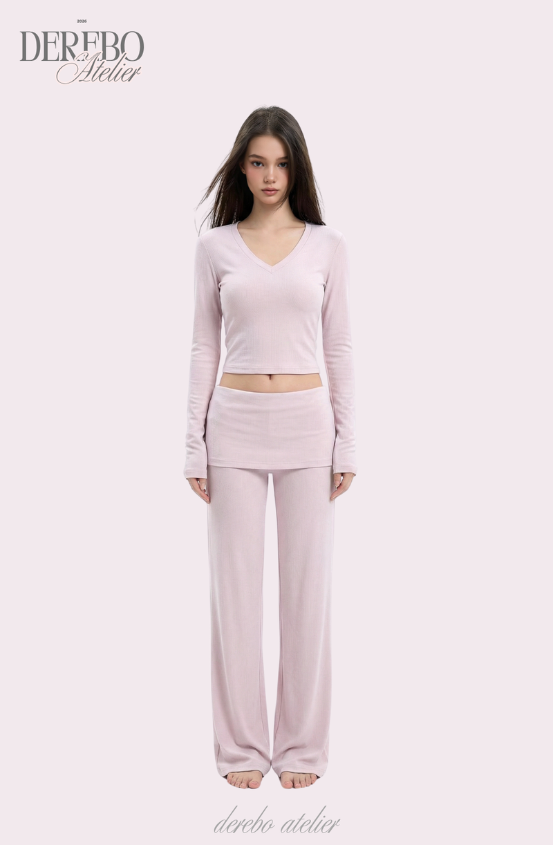 Mully Pink V-Neck Training Set-up (pants)