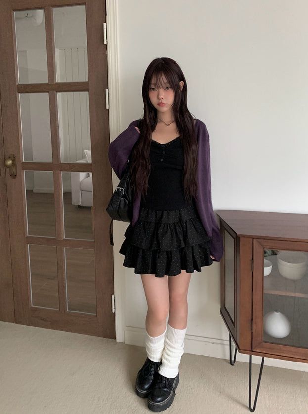 Madi Wool Soft Button Knit Cardigan