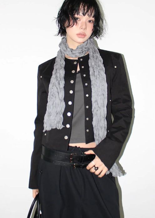 NATURAL PLEATS SCARF