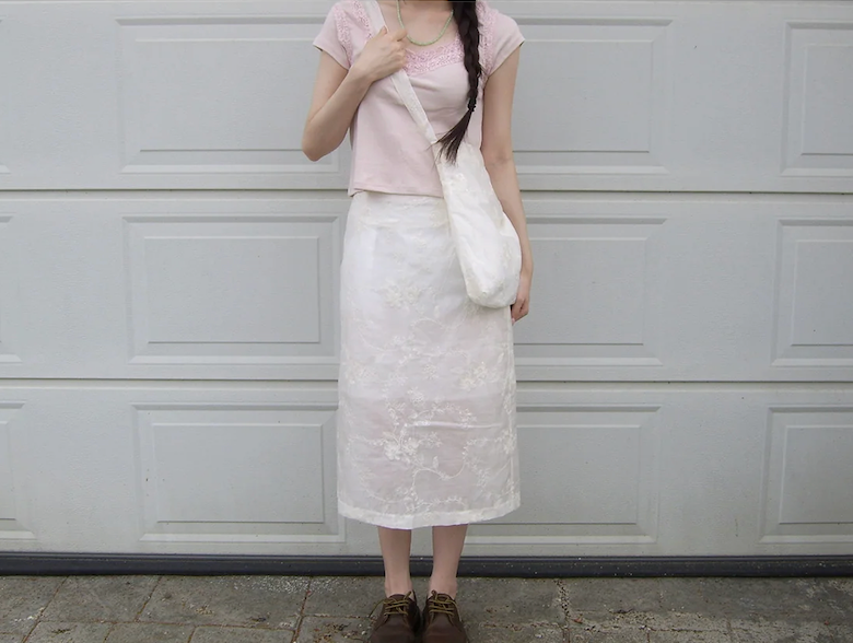 sequin lace skirt bag