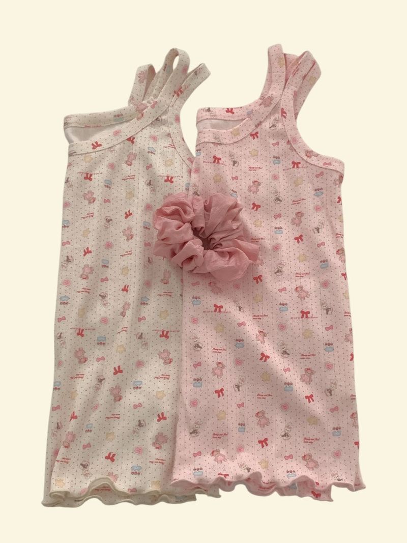 ribbon & bear sleeveless 