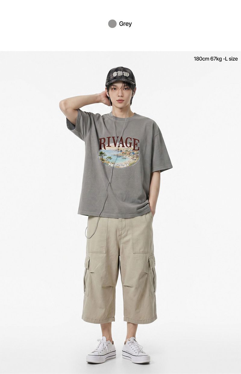 rivage pigment-dyed short-sleeve t-shirt (3color)