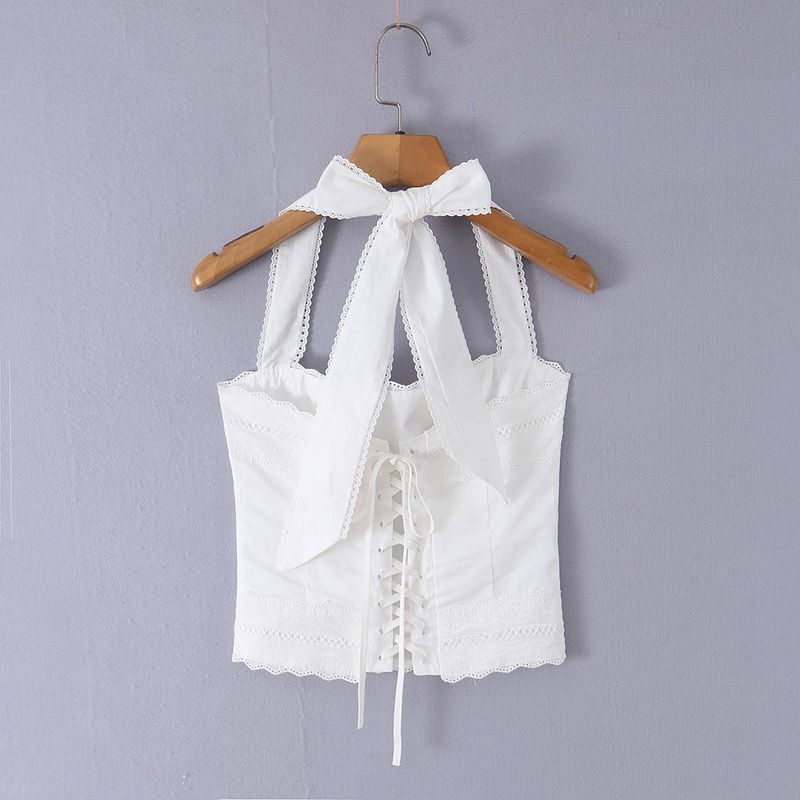 Elora Lace Halter Corset Top