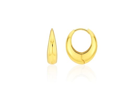 26SS★ Champagne First Moon Silver One-Touch Earrings M