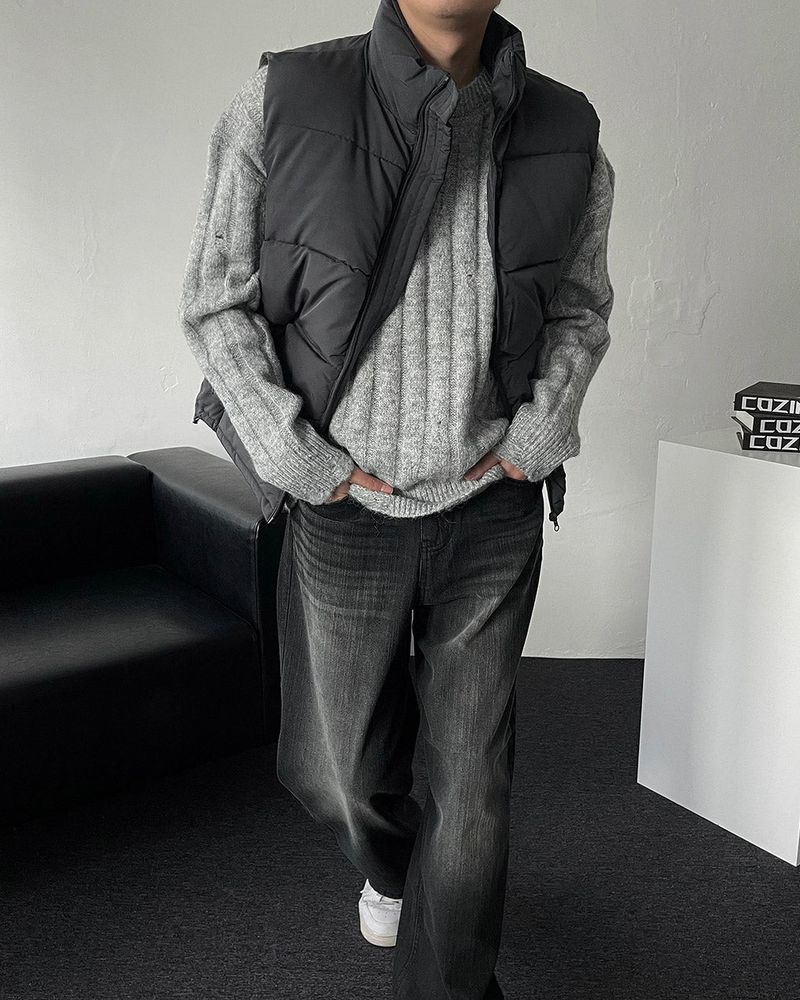 MG Wool Blend Damage Knitwear (4 colors)