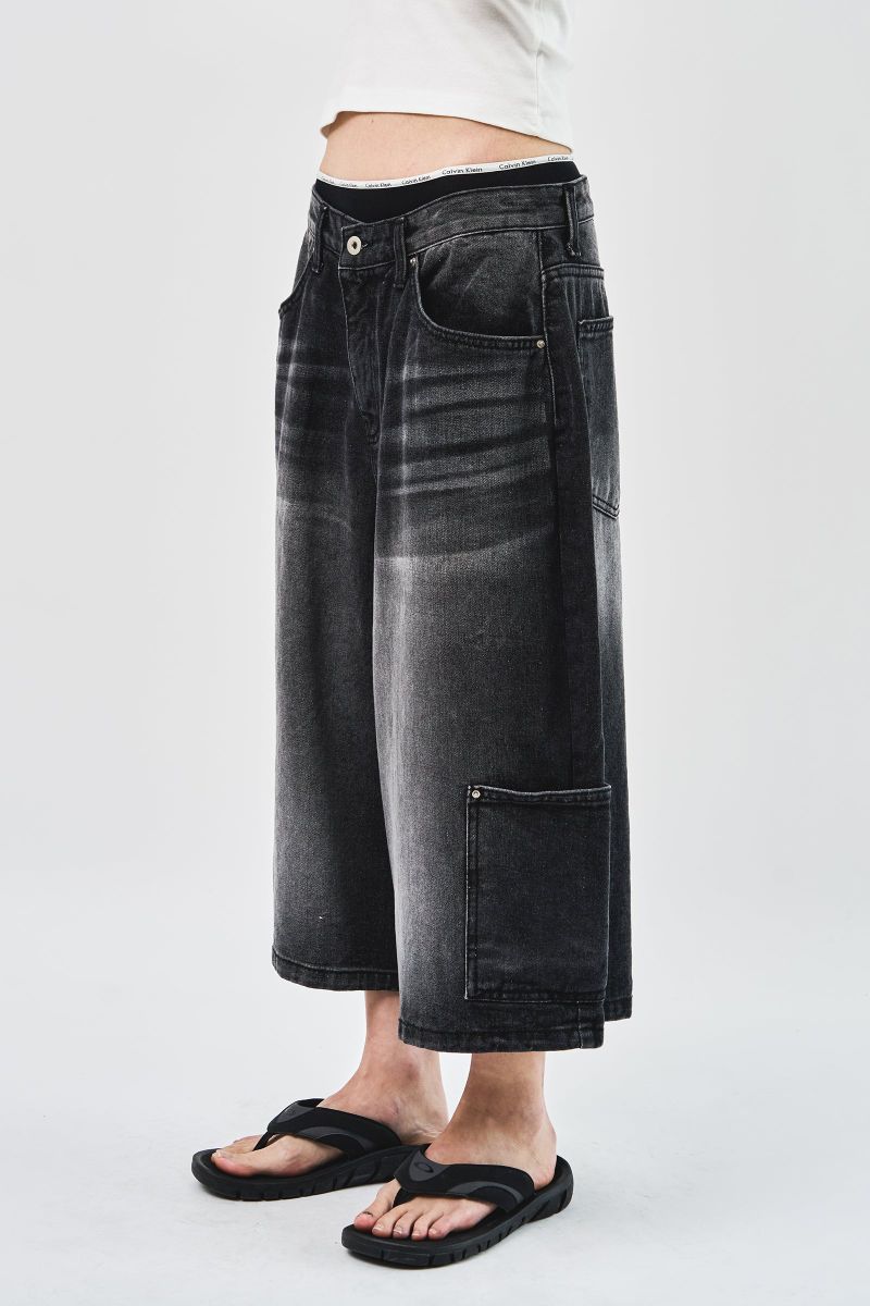 Luna Bermuda Denim (2color)