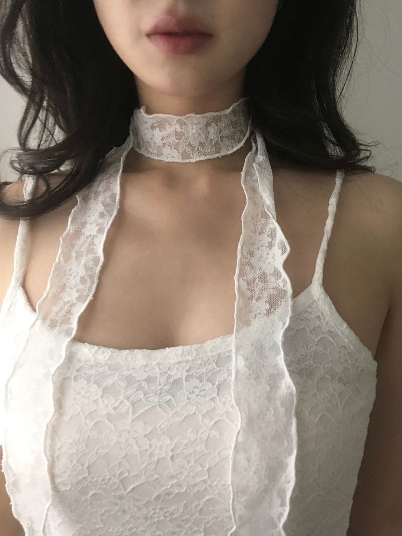 Frill Mini Dress (Tie set)