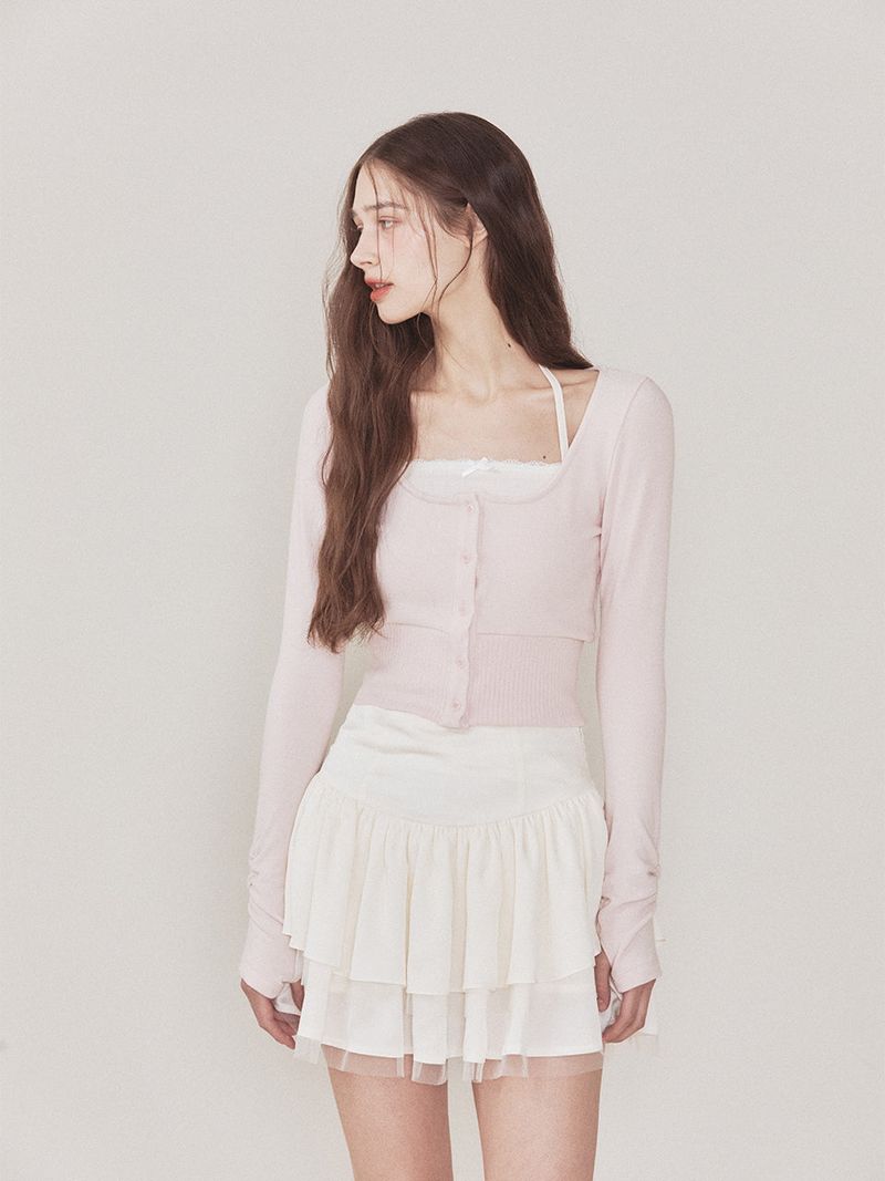 Luna cardigan set (Pink)