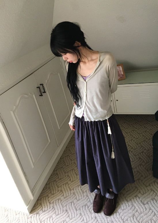 Izumo Diagonal Unbalance Summer Cardigan
