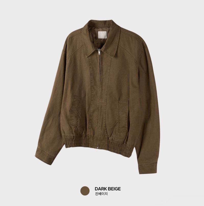 Look Liu Cotton Washed Two-Way Zip-Up Blouson