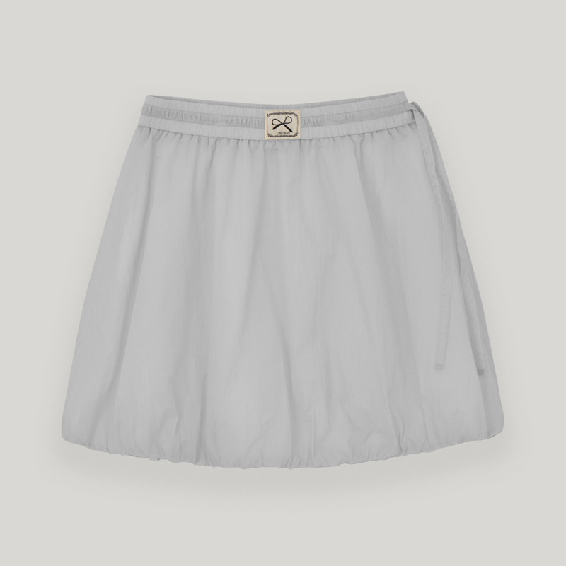 Gray Nylon Pumpkin Skirt