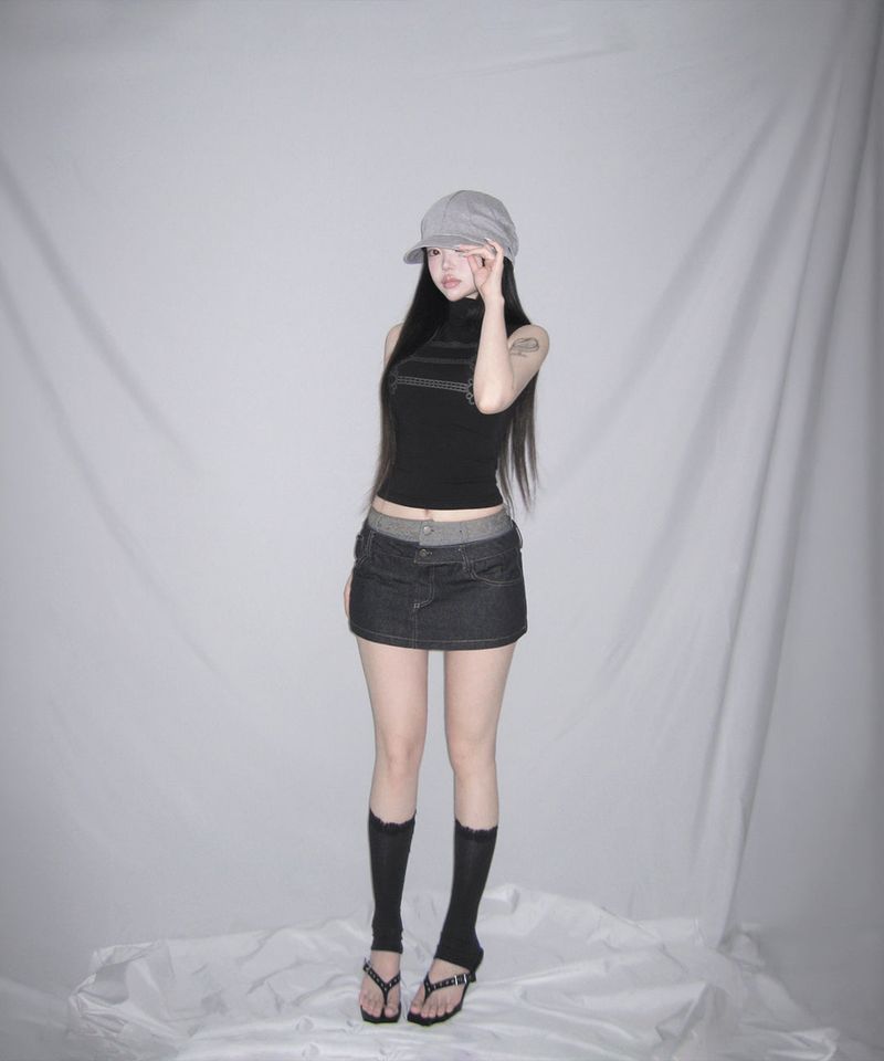 silver leon top (3colors)