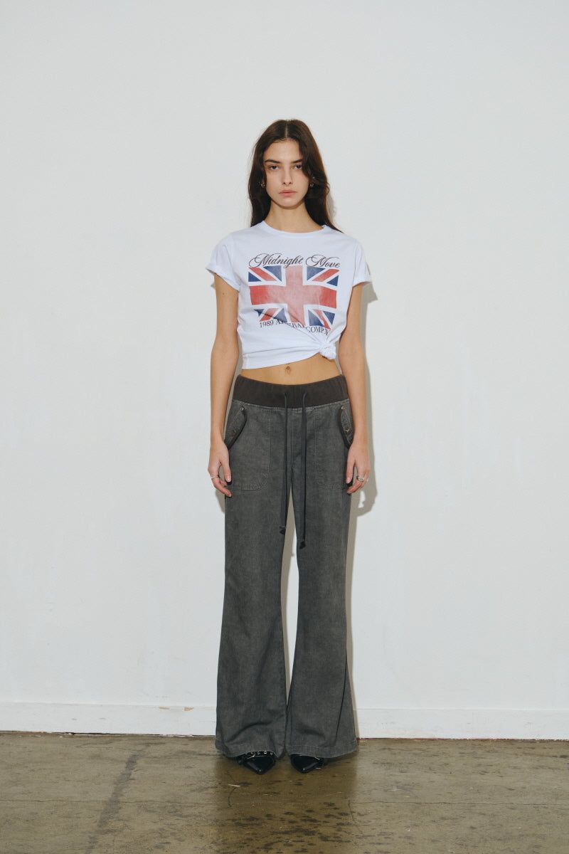 ag cotton pants (dark grey)