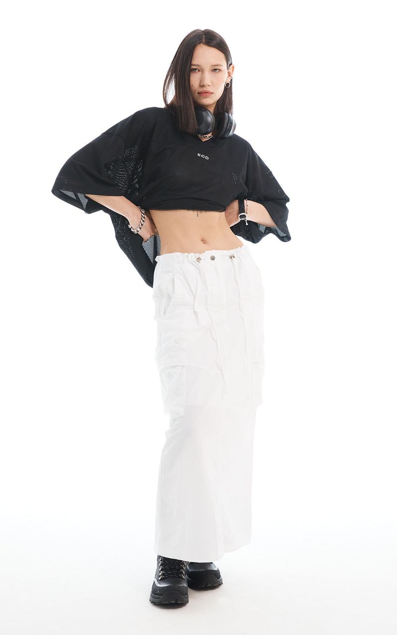 EACH DIFFER(イーチディファー)の「CARGO MAXI SKIRT_WHITE(Skirts)」