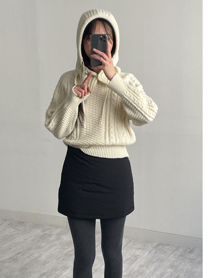 INCHANT ME（インチャントミー）の「[Wool 80%/Barclava SET] Fisherman Loose Fit Knit（Tops）」