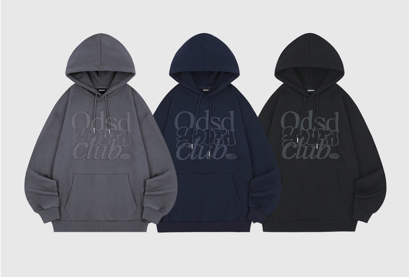 ODSD Embossing Logo Oversized Fit Hoodie