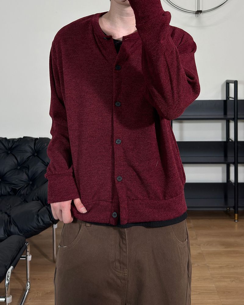 Sage knit minimal cardigan