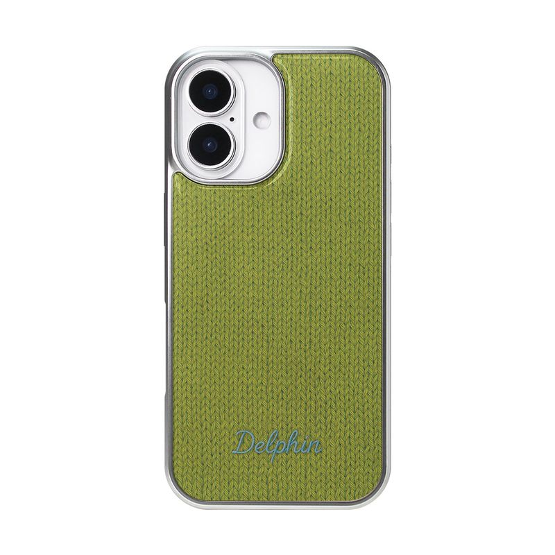 EMBROIDERY KNIT EPOXY CASE_OLIVE