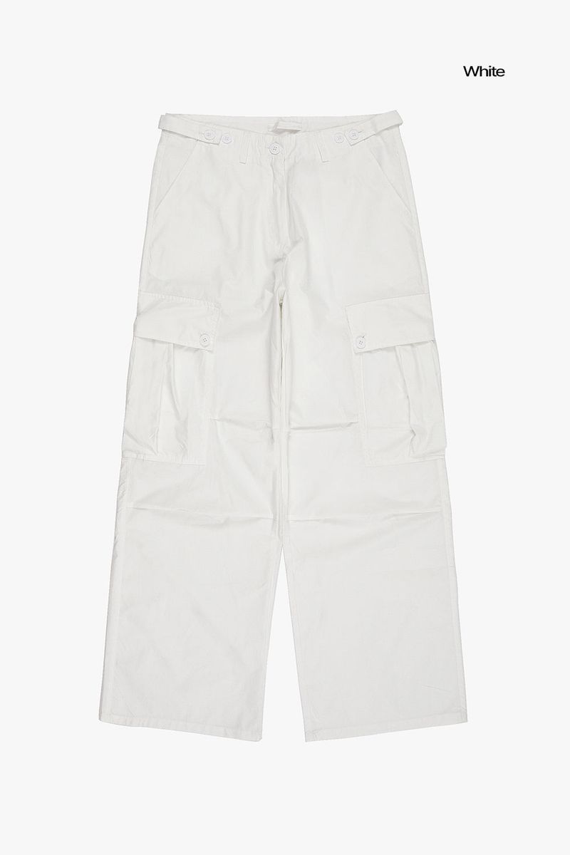Chilly summer wide cargo pants