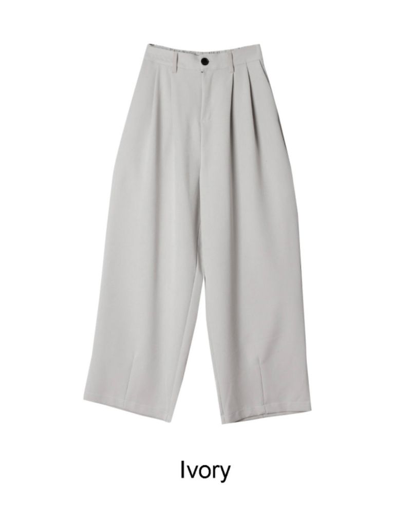 Maison two tuck banding slacks