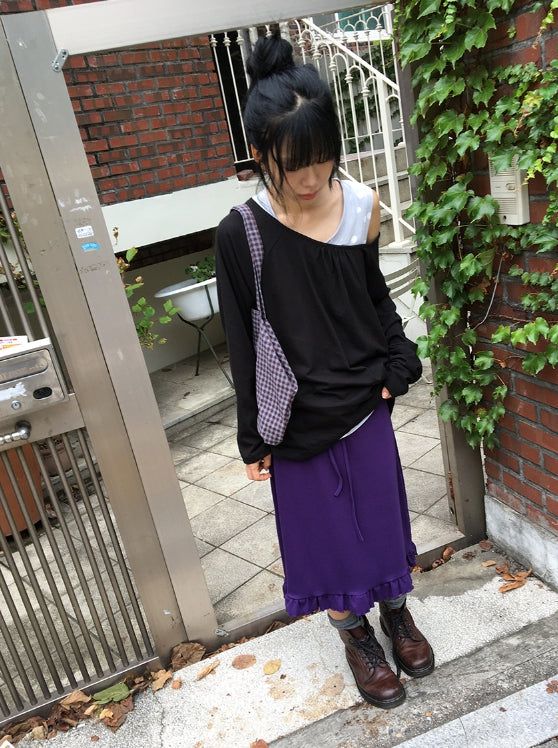 Veloce Frill Banding Midi Skirt