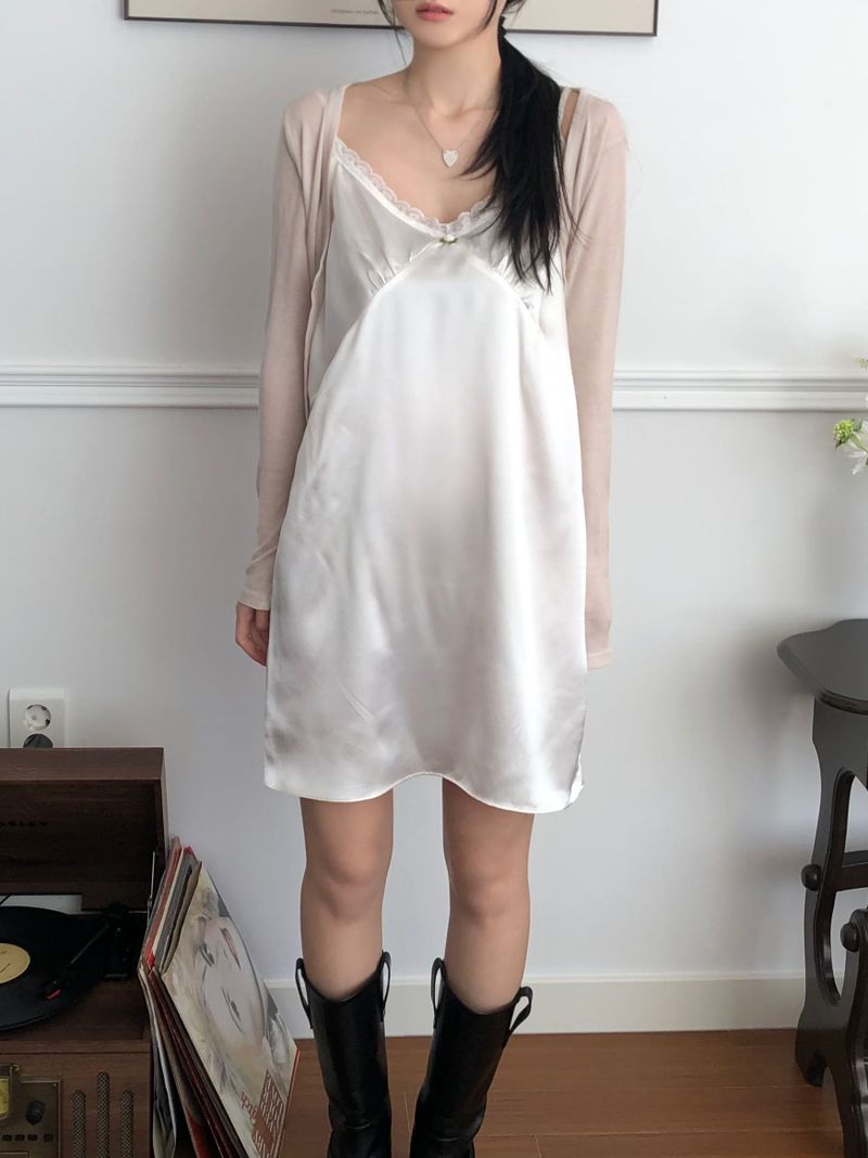 Tencel V-neck cardigan (3 colors)