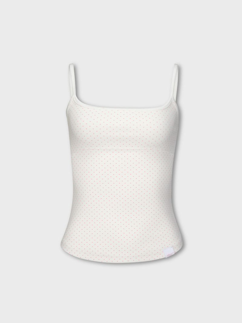 Dot Two-Tone Sleeveless (IVORY)