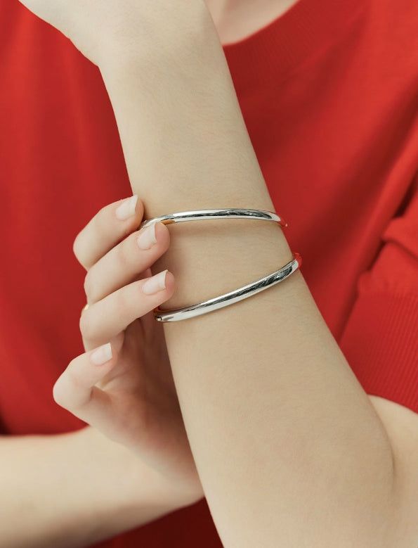 26SS★ [Premium Plating] Essence AB(W) Metal Slim Bangle