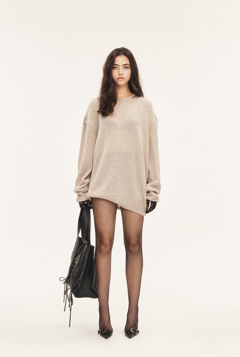 Loose olive top
