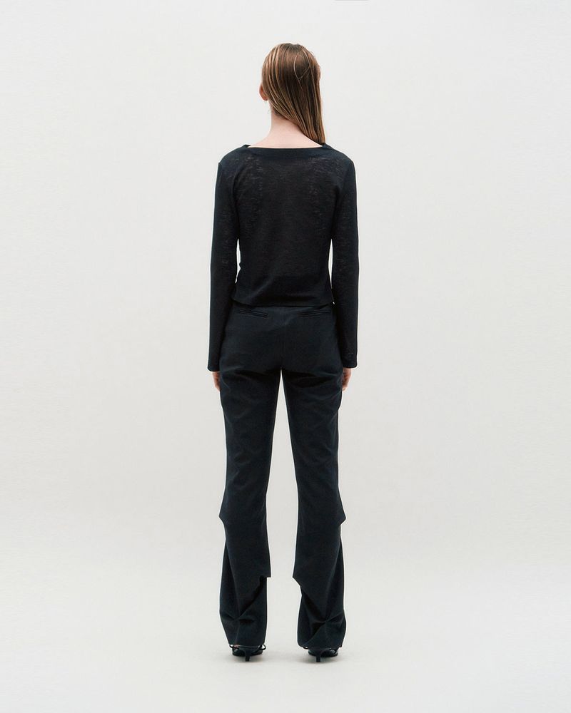 DOZI - Slim Trousers _ Black
