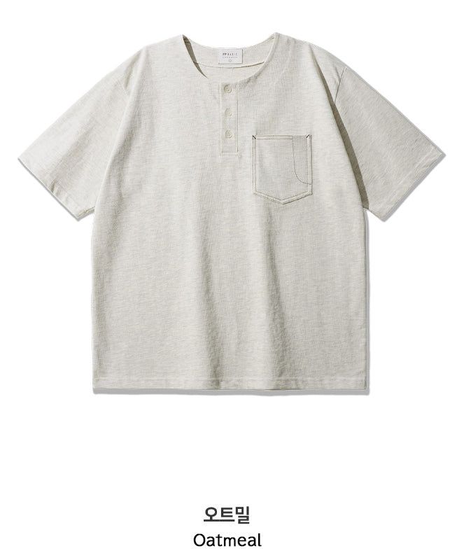 FEPL(ぺプル)の「26SS★ Jean Henley Neck Short Sleeve T-shirt(Tops)」