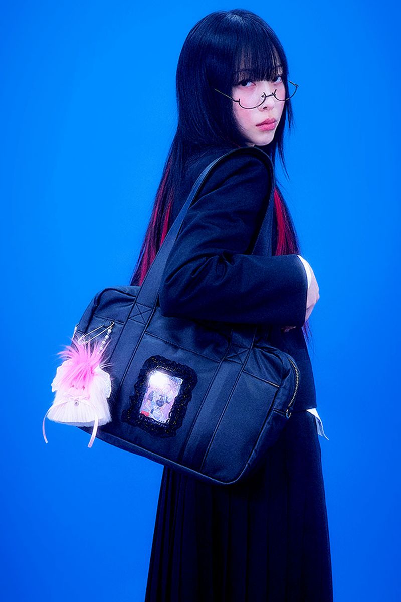 Baquemin（バクミン）の「Photocard School Bag (Black)（Bags）」