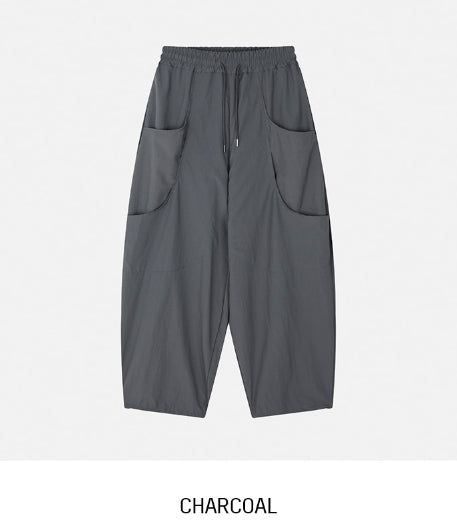 Pie Double Pocket Nylon Pants