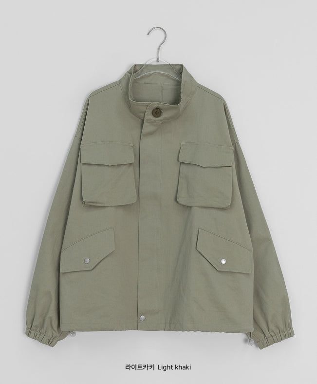 Carew Pocket Cotton Over Bomber Jacket